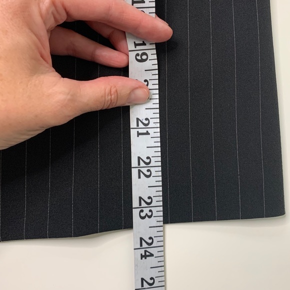 Vintage Black Pinstripe One Button Blazer COUNTESS - Picture 14 of 15